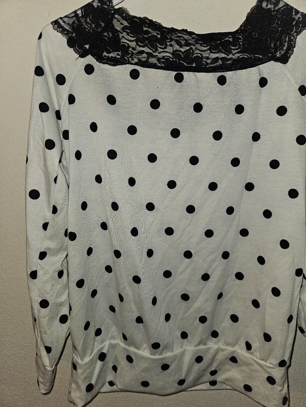 Agnes & Dora Womans Long Sleeve Polka Dot Top Size S - Picture 6 of 12